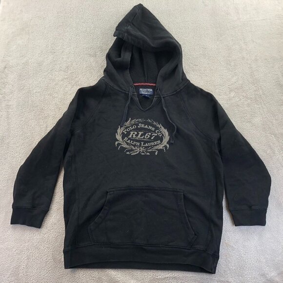 Polo Jeans Men's RL67 Hoodie Sweatshirt Large Pullover Graphic - Picture 8 of 9